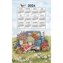 Flower Truck 2024 Towel Calendar