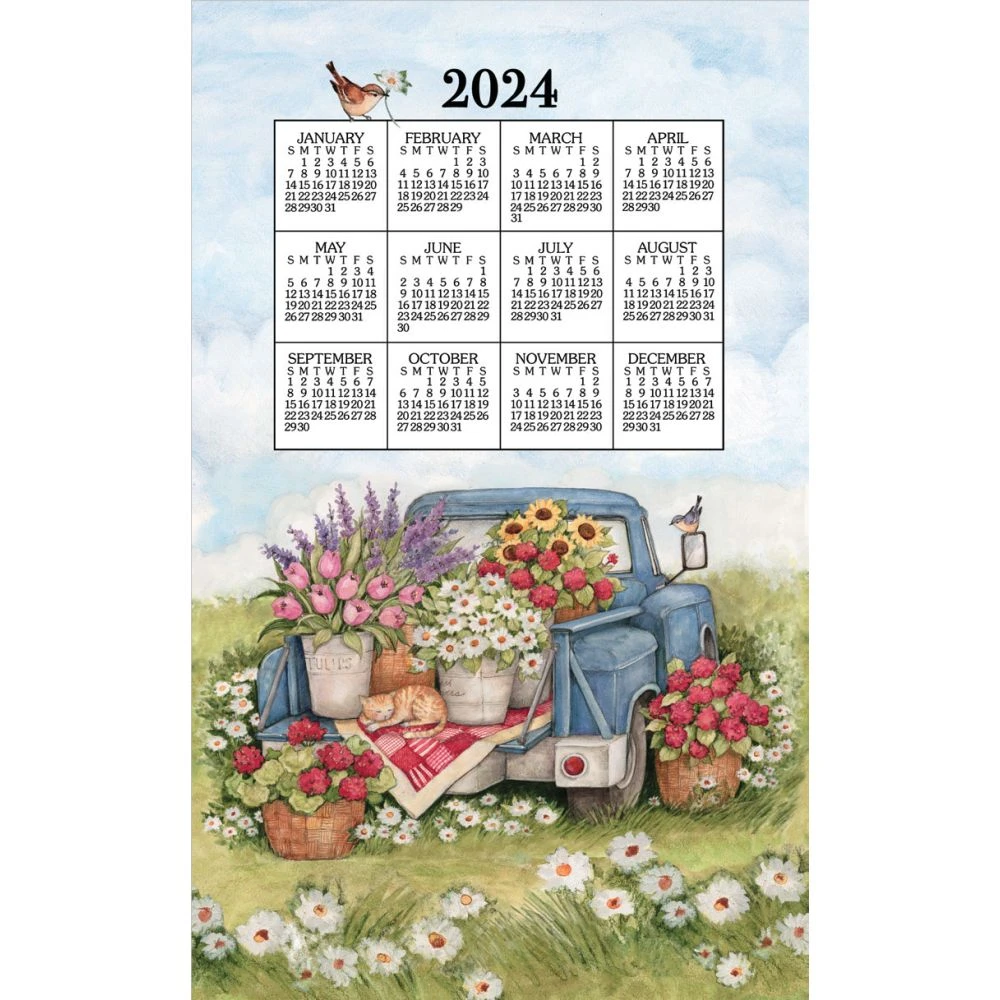 Flower Truck 2024 Towel Calendar 3 Flower Truck 2024 Towel Calendar