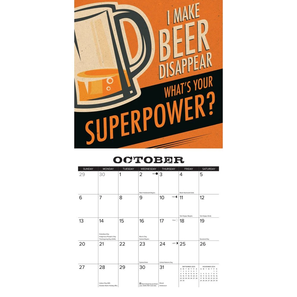 Beer 2024 Wall Calendar 5 Beer 2024 Wall Calendar - Image 3