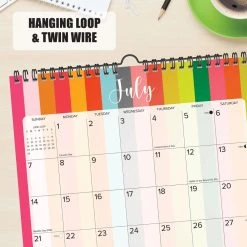 Modern Stripe Spiral Art 2024 Wall Calendar -Calendars Store 202400003894 ALT4