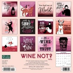Wine Not 2024 Wall Calendar 8 Wine Not 2024 Wall Calendar -Calendars Store 202400003962 ALT1
