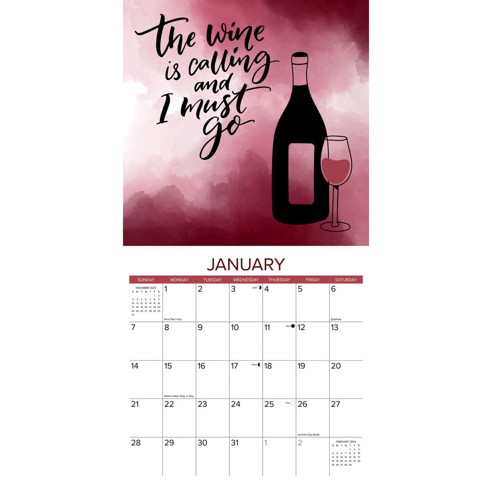 Wine Not 2024 Wall Calendar 5 Wine Not 2024 Wall Calendar - Image 3