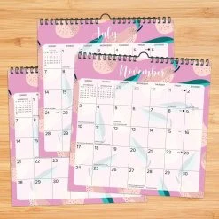 Pinky Pear Spiral 2024 Wall Calendar -Calendars Store 202400009414 ALT2