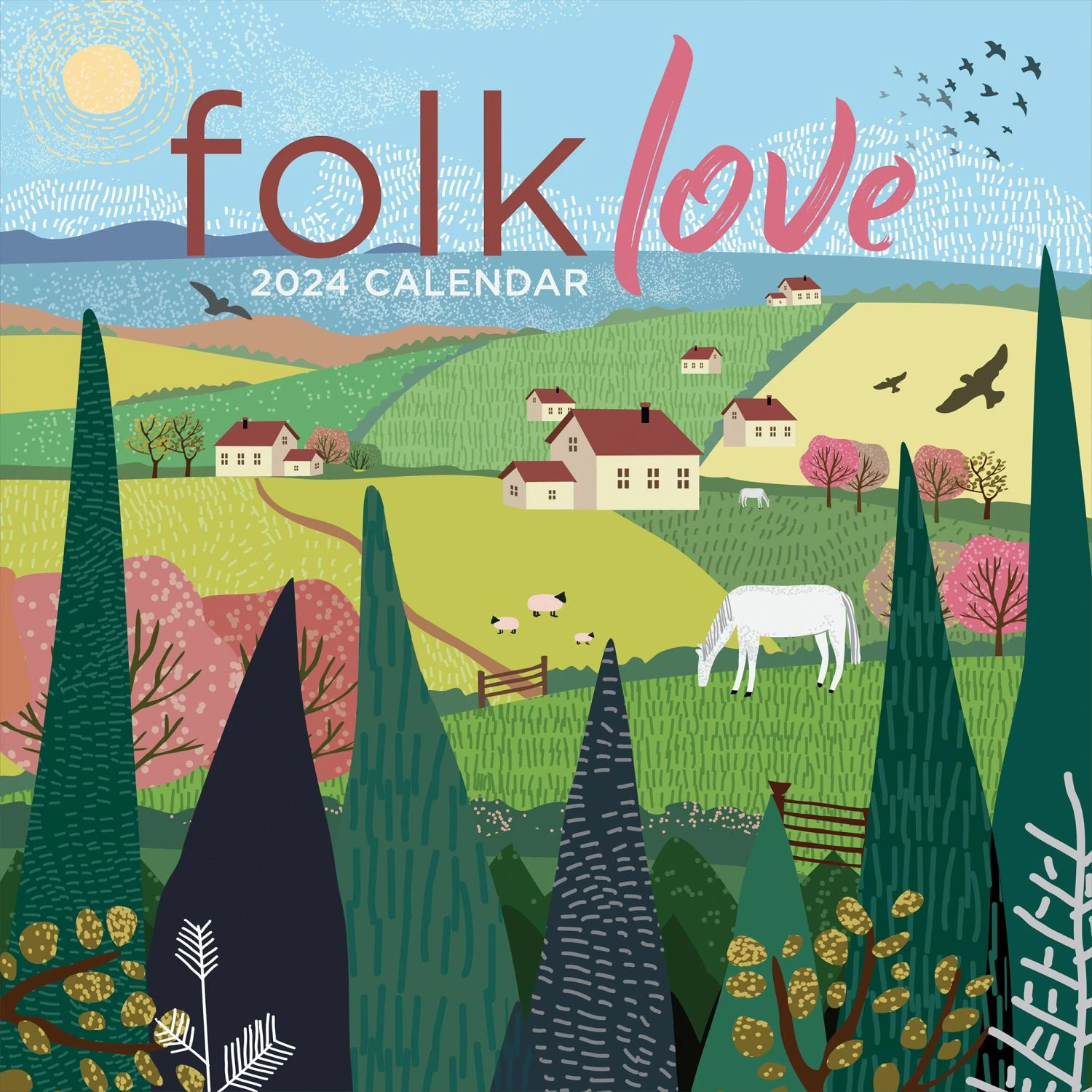Folk Love 2024 Wall Calendar 3 Folk Love 2024 Wall Calendar