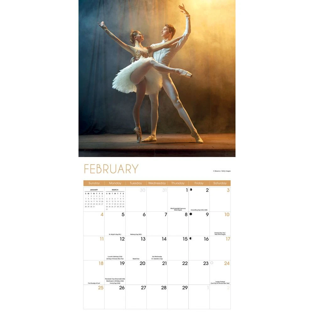 Ballet 2024 Wall Calendar 5 Ballet 2024 Wall Calendar - Image 3