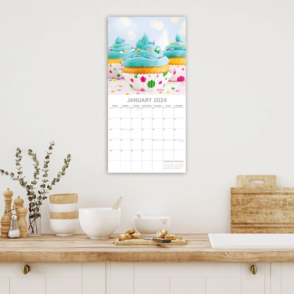 Cupcakes 2024 Wall Calendar 7 Cupcakes 2024 Wall Calendar - Image 5