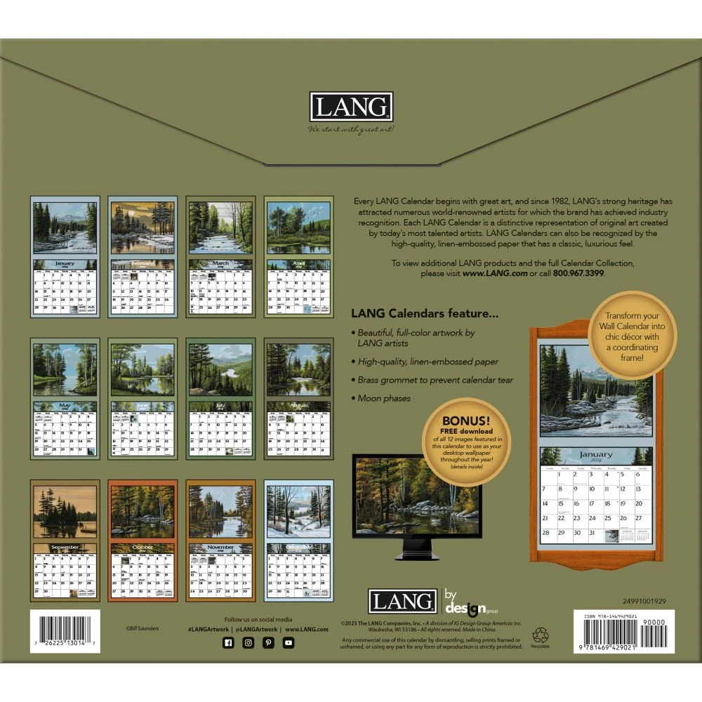 Lure Of The Outdoors 2024 Wall Calendar 4 Lure Of The Outdoors 2024 Wall Calendar - Image 2