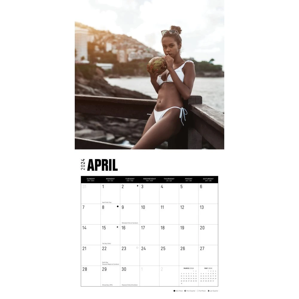 Ebony 2024 Wall Calendar 5 Ebony 2024 Wall Calendar - Image 3