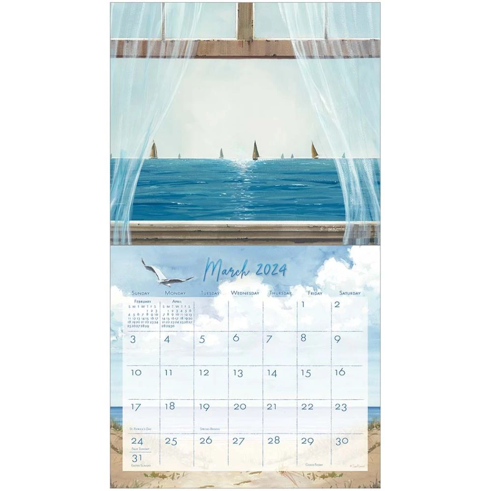 By The Sea 2024 Wall Calendar 5 By The Sea 2024 Wall Calendar - Image 3
