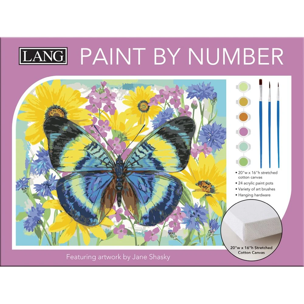 Butterflies Paint By Number Kit 3 Butterflies Paint By Number Kit