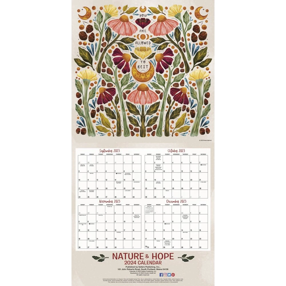 Nature And Hope 2024 Wall Calendar 7 Nature And Hope 2024 Wall Calendar - Image 5