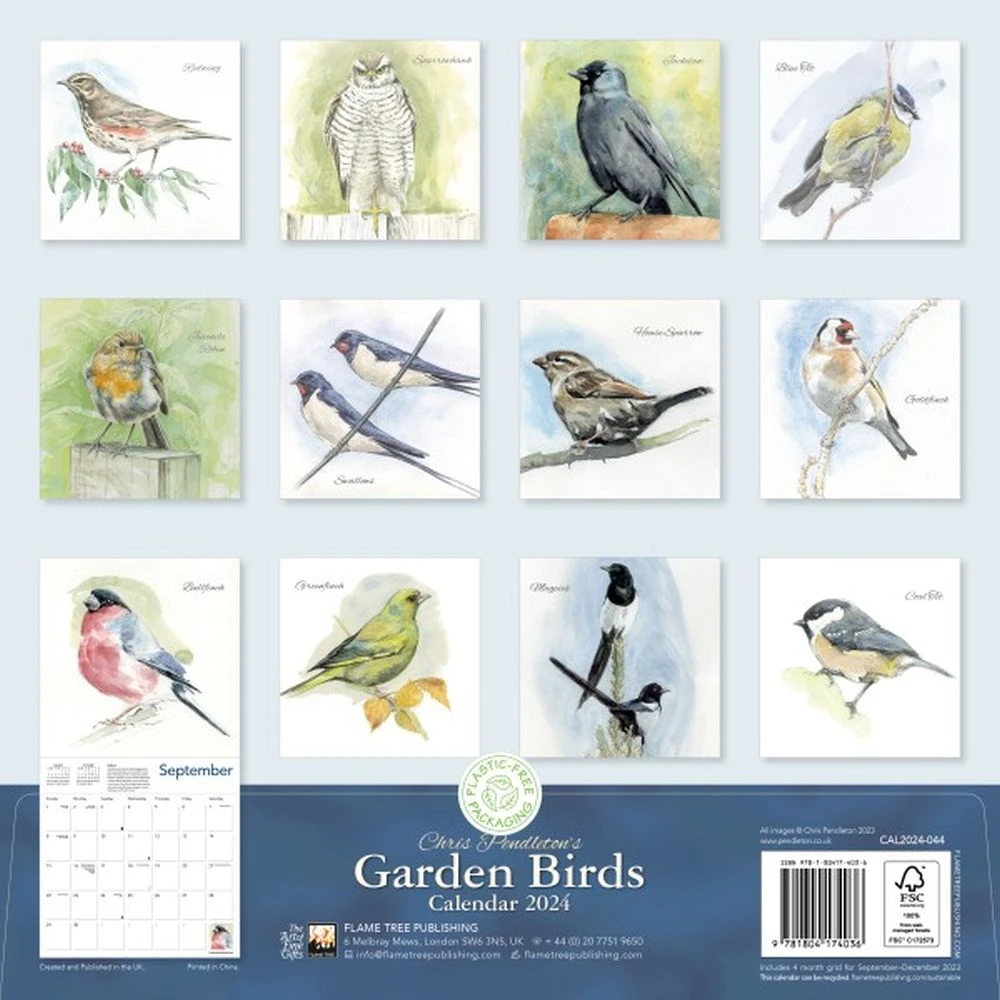 Pendleton Birds 2024 Wall Calendar 4 Pendleton Birds 2024 Wall Calendar - Image 2