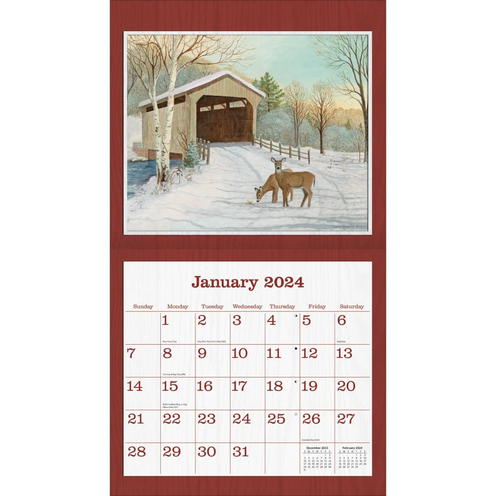 Covered Bridge 2024 Wall Calendar 5 Covered Bridge 2024 Wall Calendar - Image 3