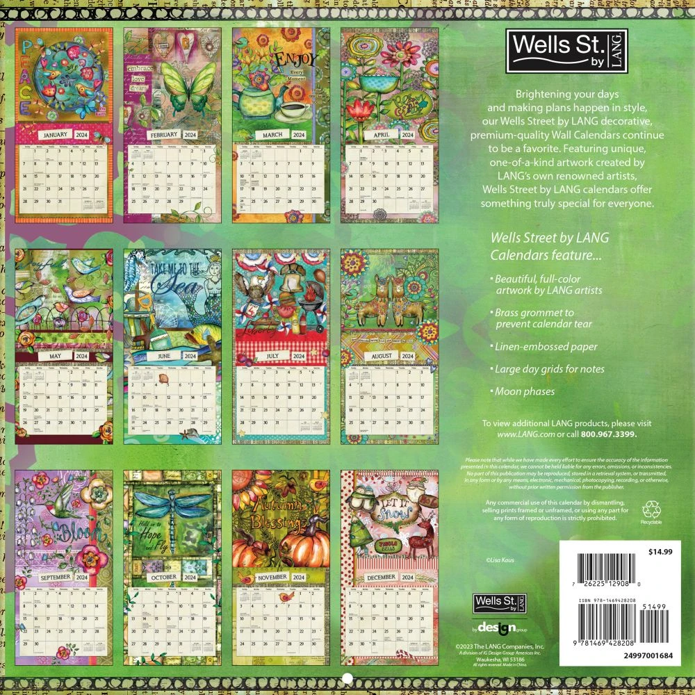 Embrace The Day 2024 Wall Calendar 4 Embrace The Day 2024 Wall Calendar - Image 2