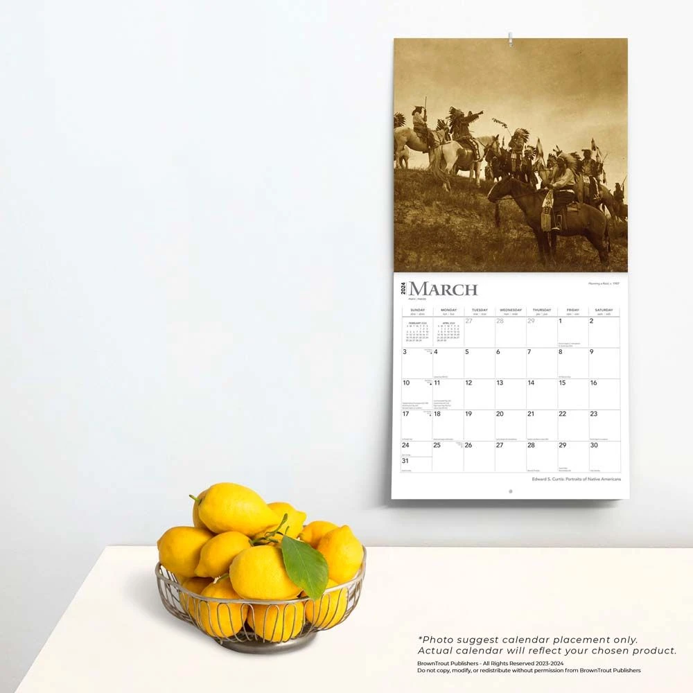 Edward S. Curtis: Portraits Of A Native American 2024 Wall Calendar 6 Edward S. Curtis: Portraits Of A Native American 2024 Wall Calendar - Image 4