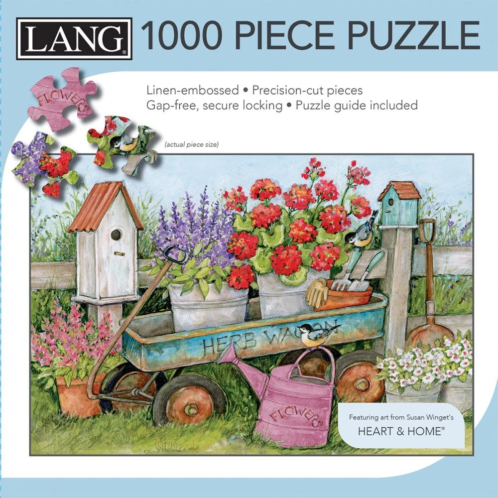 Blue Wagon 1000 Piece Puzzle By Susan Winget 5 Blue Wagon 1000 Piece Puzzle By Susan Winget - Image 3