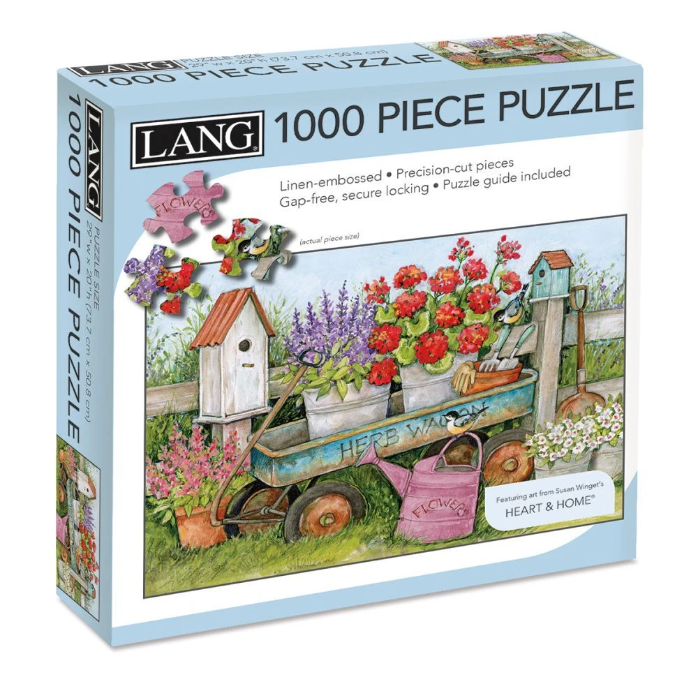 Blue Wagon 1000 Piece Puzzle By Susan Winget 3 Blue Wagon 1000 Piece Puzzle By Susan Winget