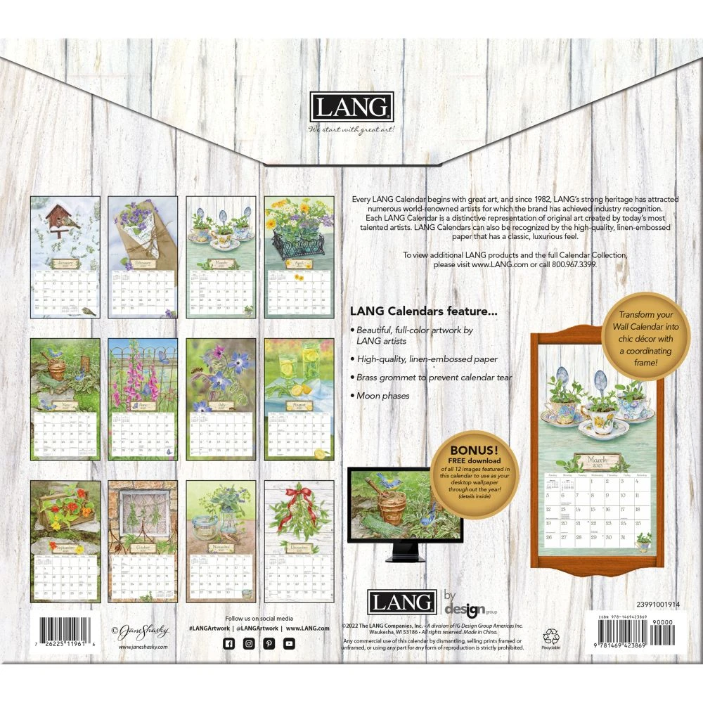Herb Garden 2024 Wall Calendar 4 Herb Garden 2024 Wall Calendar - Image 2