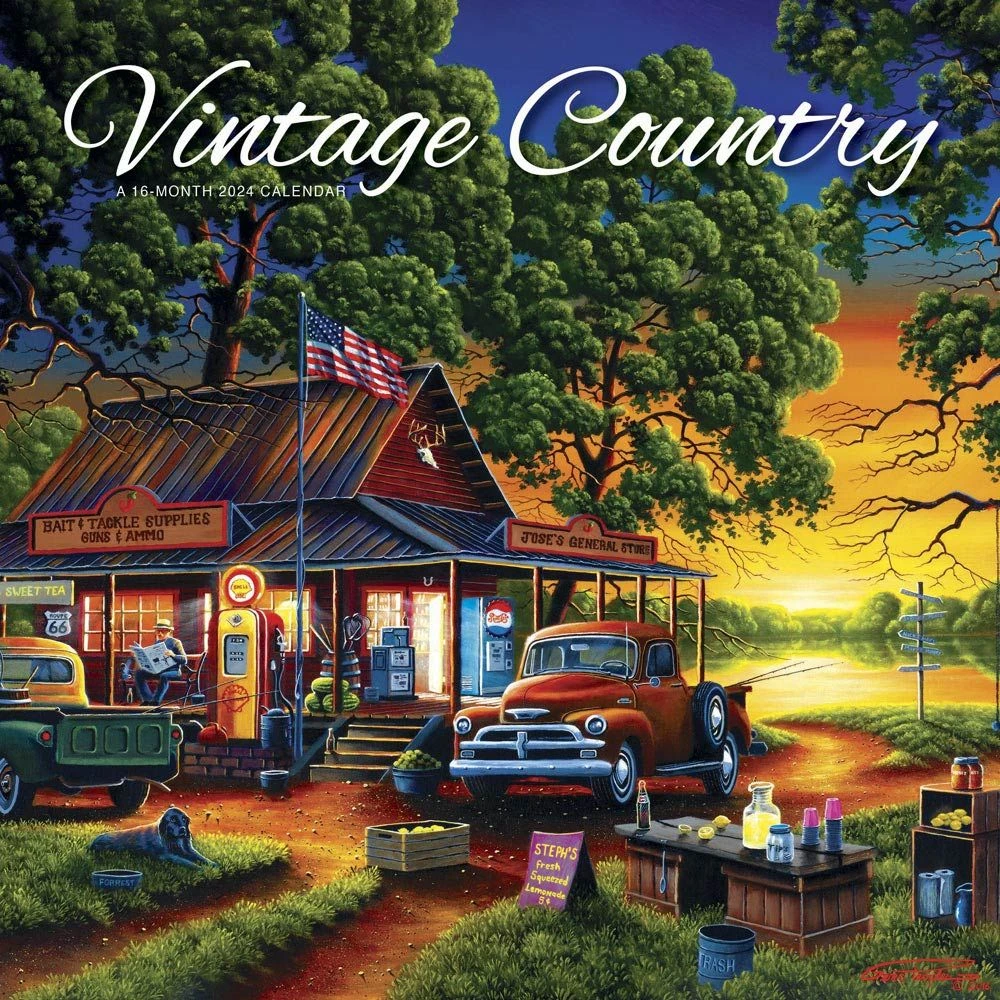 Vintage Country Hopper 2024 Wall Calendar 3 Vintage Country Hopper 2024 Wall Calendar