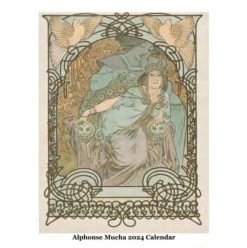 Mucha 2024 Easel Calendar