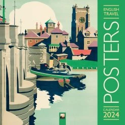 English Travel Posters 2024 Wall Calendar