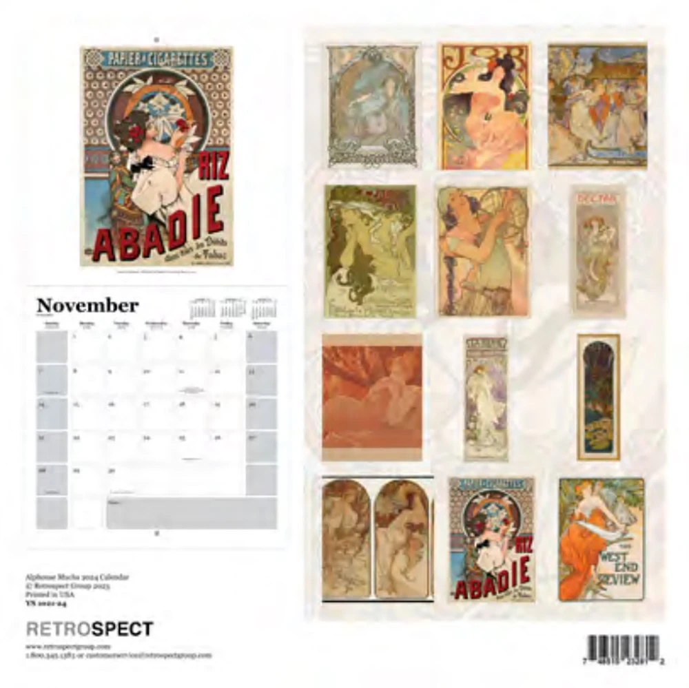 Mucha 2024 Easel Calendar 4 Mucha 2024 Easel Calendar - Image 2