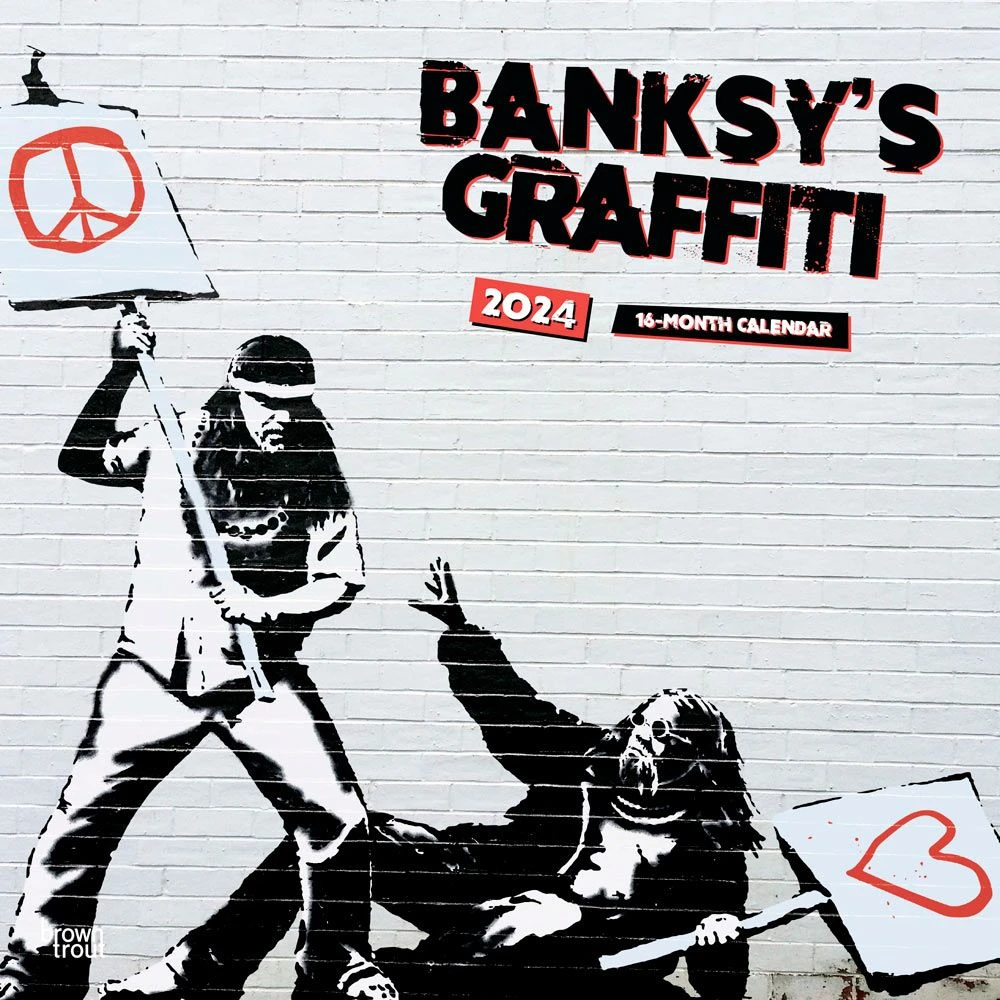 Banksys Graffiti 2024 Wall Calendar 3 Banksys Graffiti 2024 Wall Calendar