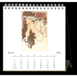 Art Nouveau 2024 Easel Desk Calendar -Calendars Store 5f7c0bde c12d 4f1e b048 9634ad7221a0
