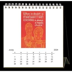 Cocktails 2024 Easel Desk Calendar -Calendars Store 665e6512 0eb1 4659 be6e 34b58de05e7d