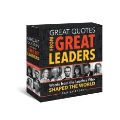 Great Quotes From Great Leaders 2024 Desk Calendar