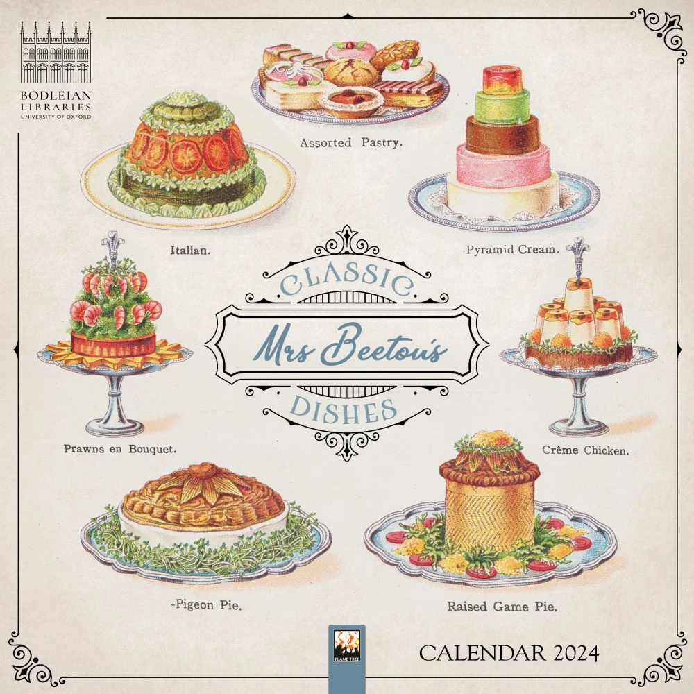 Mrs Beetons Dishes 2024 Wall Calendar 3 Mrs Beetons Dishes 2024 Wall Calendar