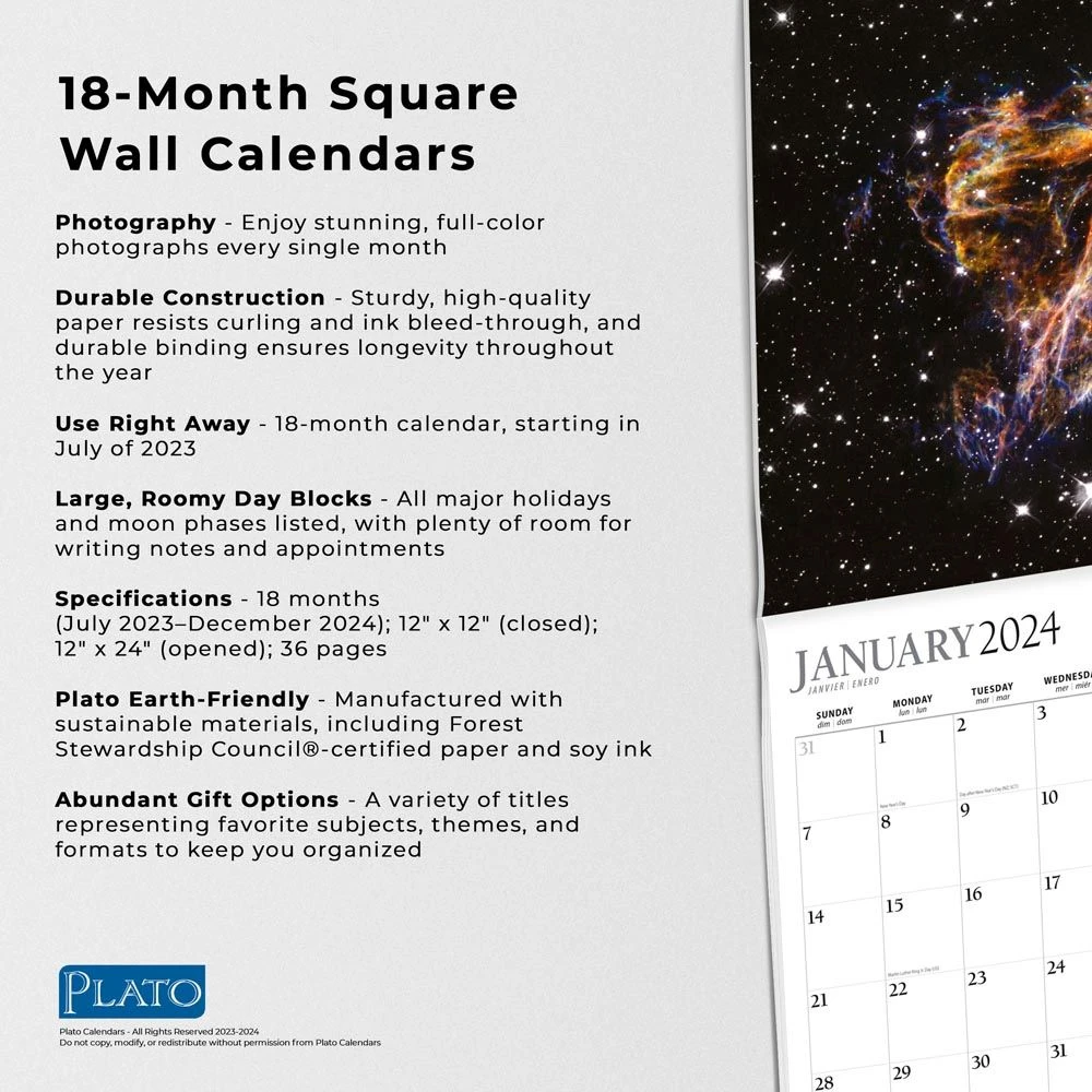 NASA Explore Universe 2024 Wall Calendar 7 NASA Explore Universe 2024 Wall Calendar - Image 5