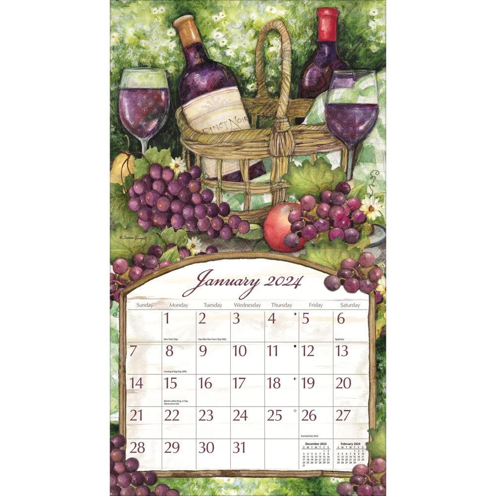 Wine Country Special Edition 2024 Wall Calendar 5 Wine Country Special Edition 2024 Wall Calendar - Image 3