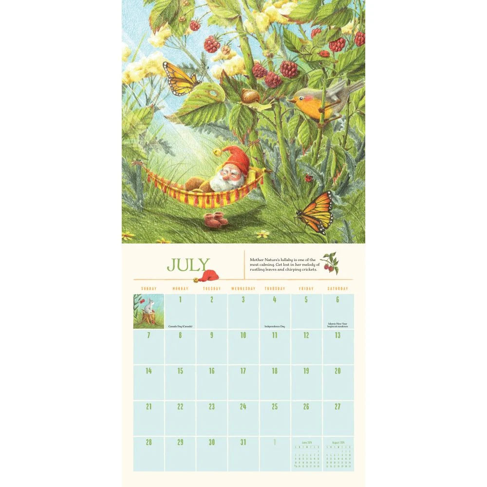 Gnome Life 2024 Wall Calendar 5 Gnome Life 2024 Wall Calendar - Image 3