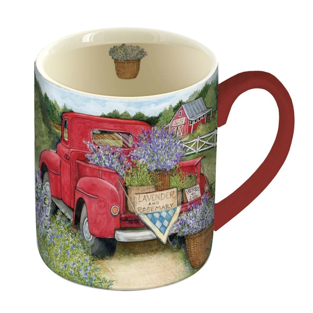 Truckin' Along 14-oz. Mug W/ Decorative Box By Susan Winget 4 Truckin' Along 14-oz. Mug W/ Decorative Box By Susan Winget - Image 2