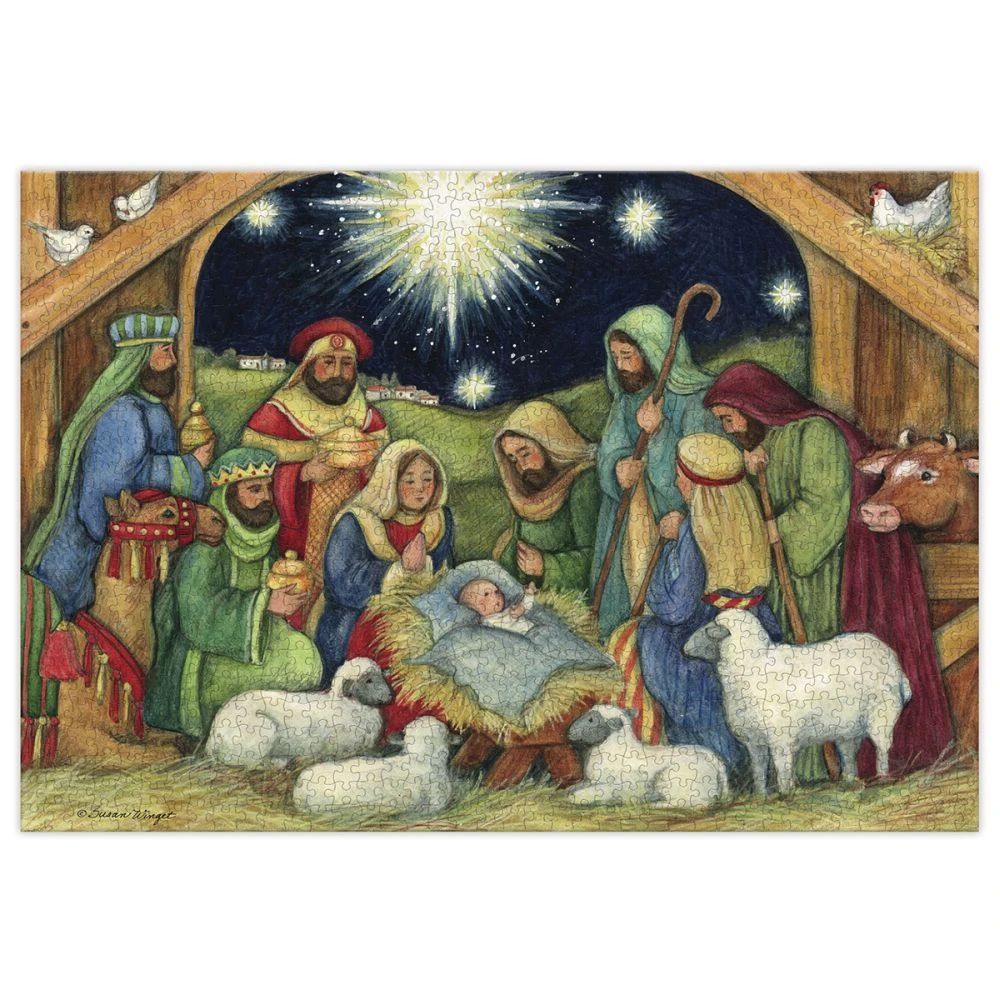 Nativity 1000 Piece Puzzle By Susan Winget 4 Nativity 1000 Piece Puzzle By Susan Winget - Image 2