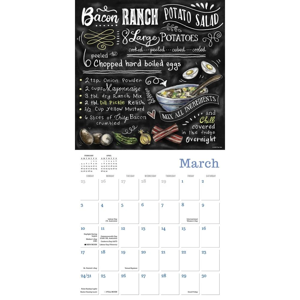 Cooking With Love 2024 Wall Calendar 5 Cooking With Love 2024 Wall Calendar - Image 3
