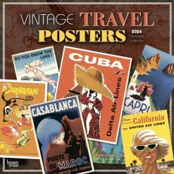 Vintage Travel Posters 2024 Poster Wall Calendar