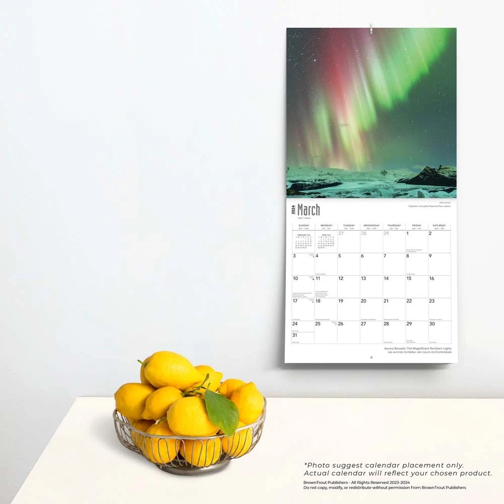 Aurora Borealis 2024 Wall Calendar 6 Aurora Borealis 2024 Wall Calendar - Image 4