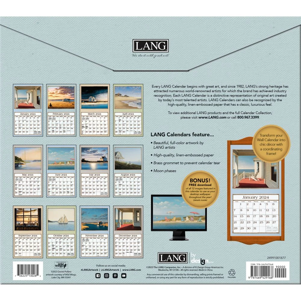 Seaside 2024 Wall Calendar 4 Seaside 2024 Wall Calendar - Image 2