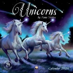 Unicorns Stokes 2024 Wall Calendar