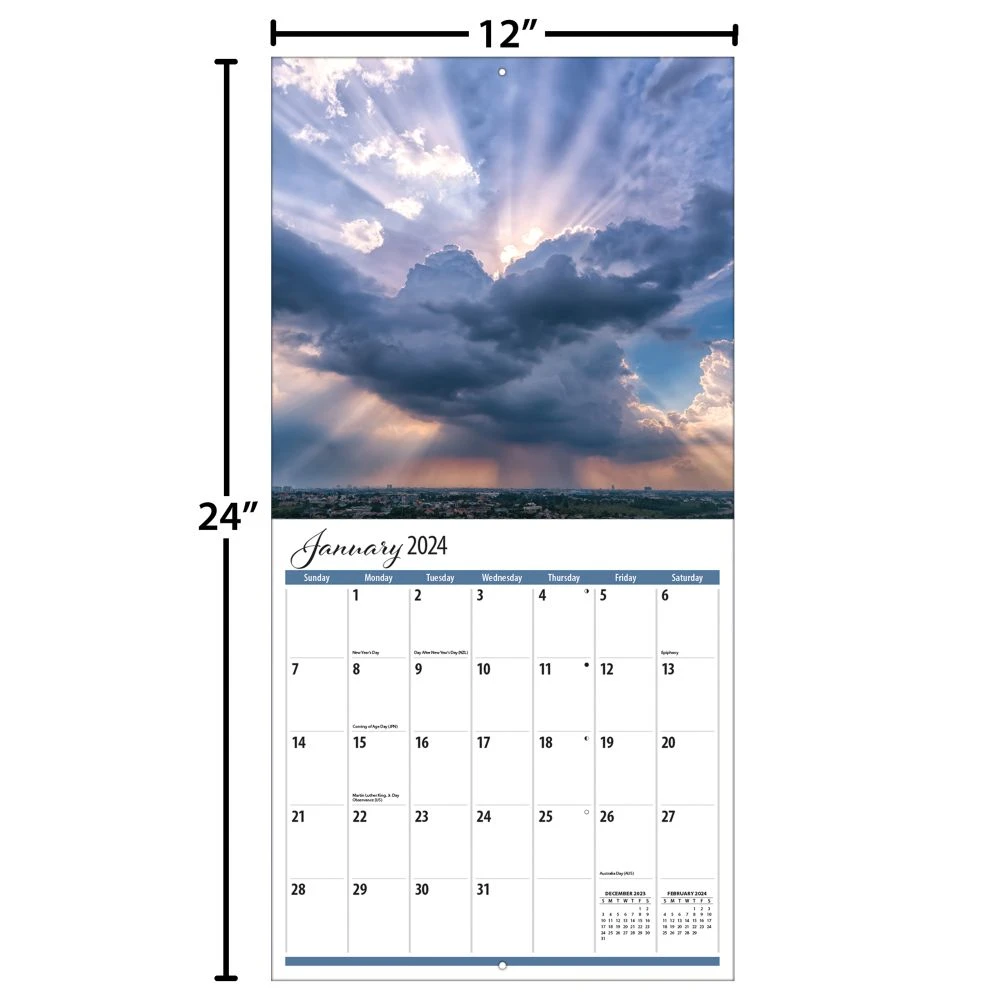 Clouds 2024 Wall Calendar 12 Clouds 2024 Wall Calendar - Image 10