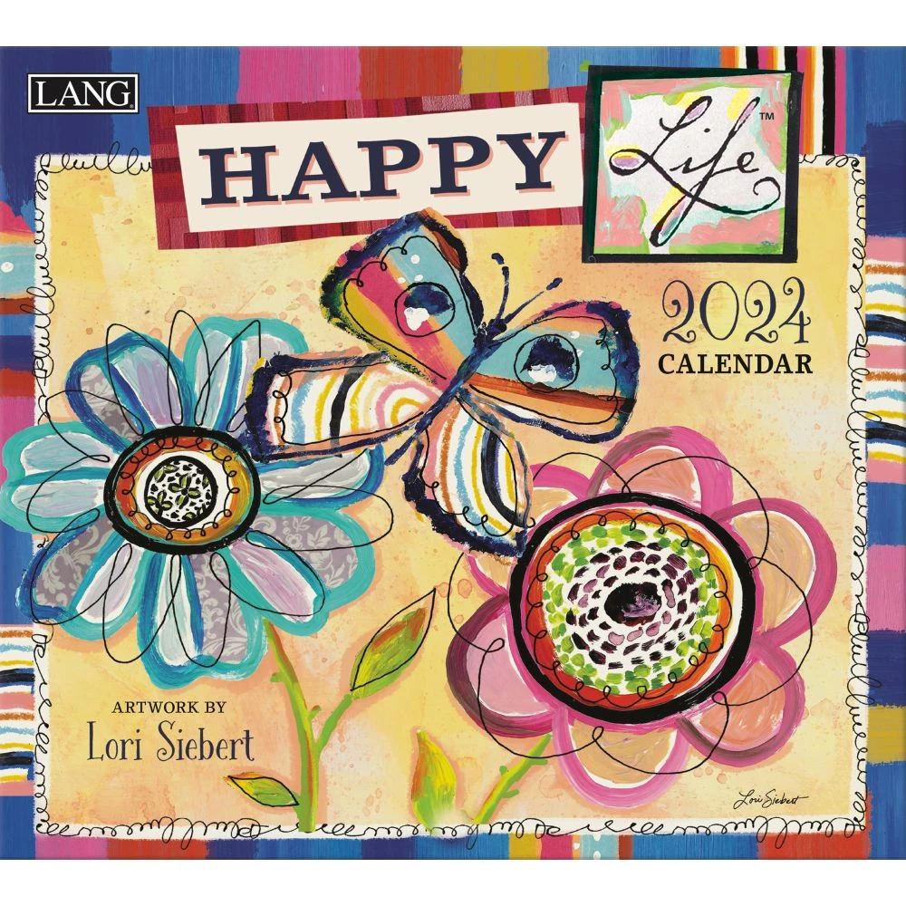 Happy Life 2024 Wall Calendar 3 Happy Life 2024 Wall Calendar