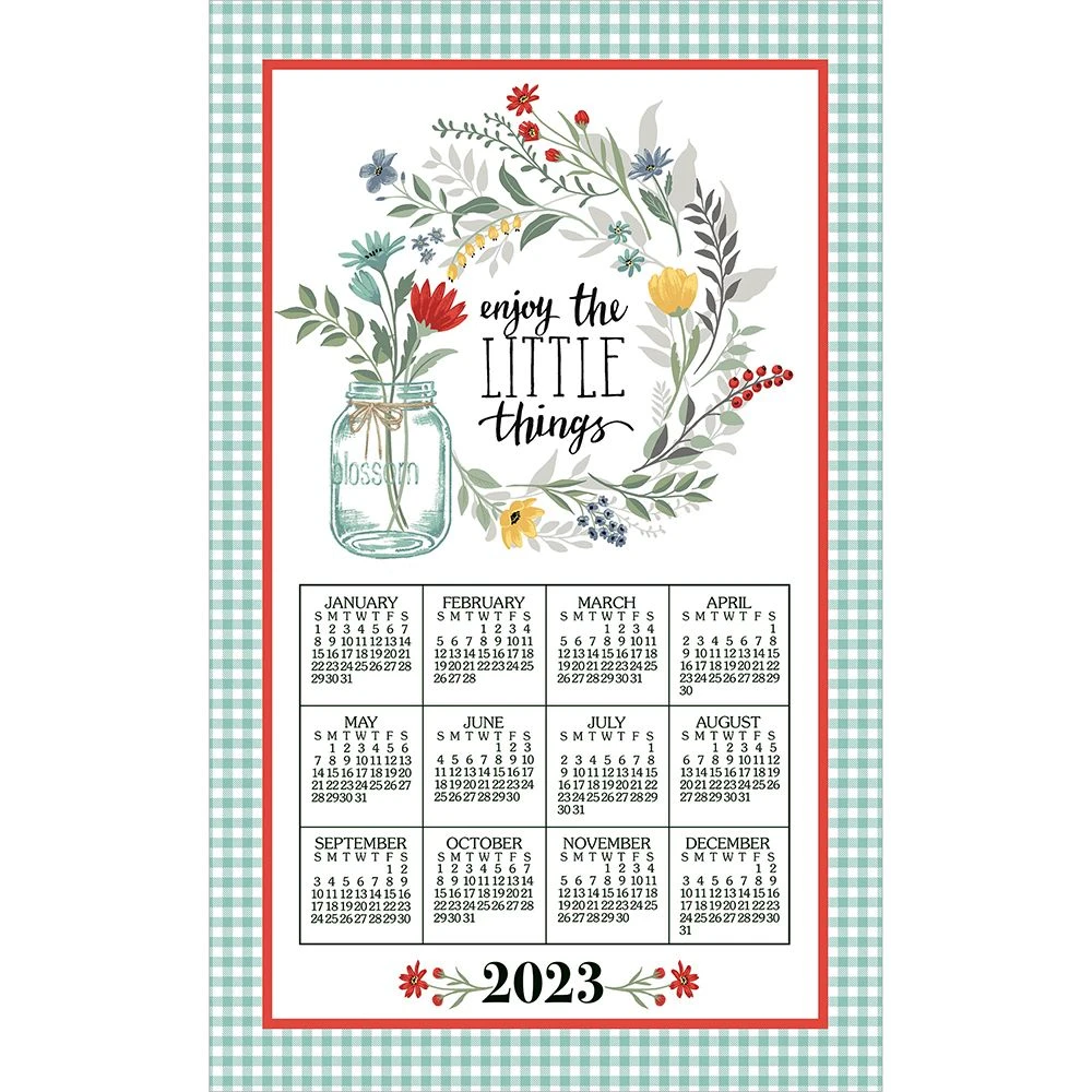 Blooming Thoughts 2023 Calendar Towel 3 Blooming Thoughts 2023 Calendar Towel