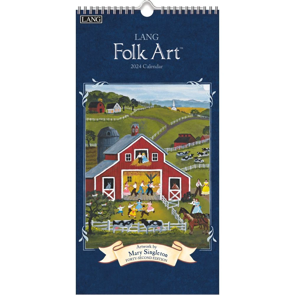 Lang Folk Art Vertical 2024 Wall Calendar 3 Lang Folk Art Vertical 2024 Wall Calendar