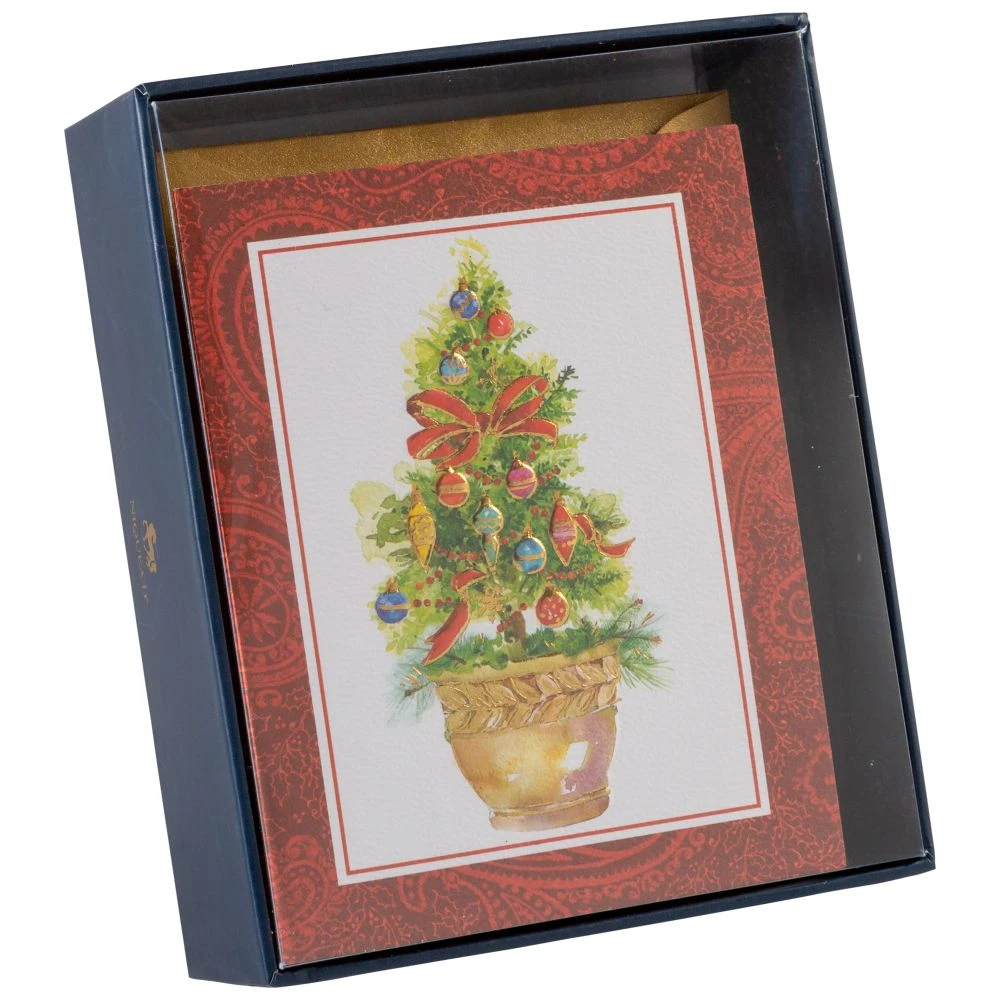 Topiary Tree 10 Count Boxed Christmas Cards 3 Topiary Tree 10 Count Boxed Christmas Cards