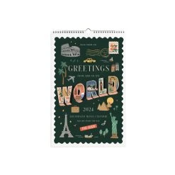 Greetings From Around The World 2024 Wall Calendar