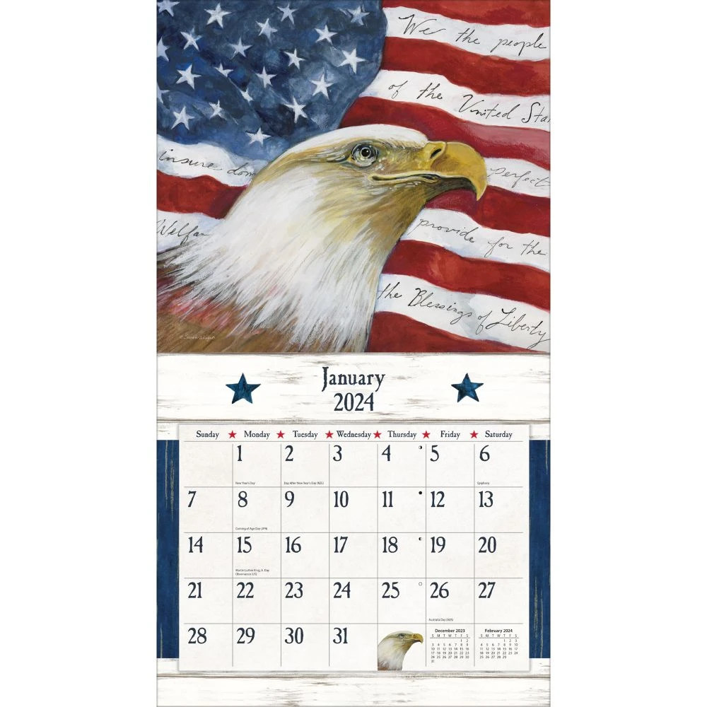 Old Glory 2024 Wall Calendar 5 Old Glory 2024 Wall Calendar - Image 3