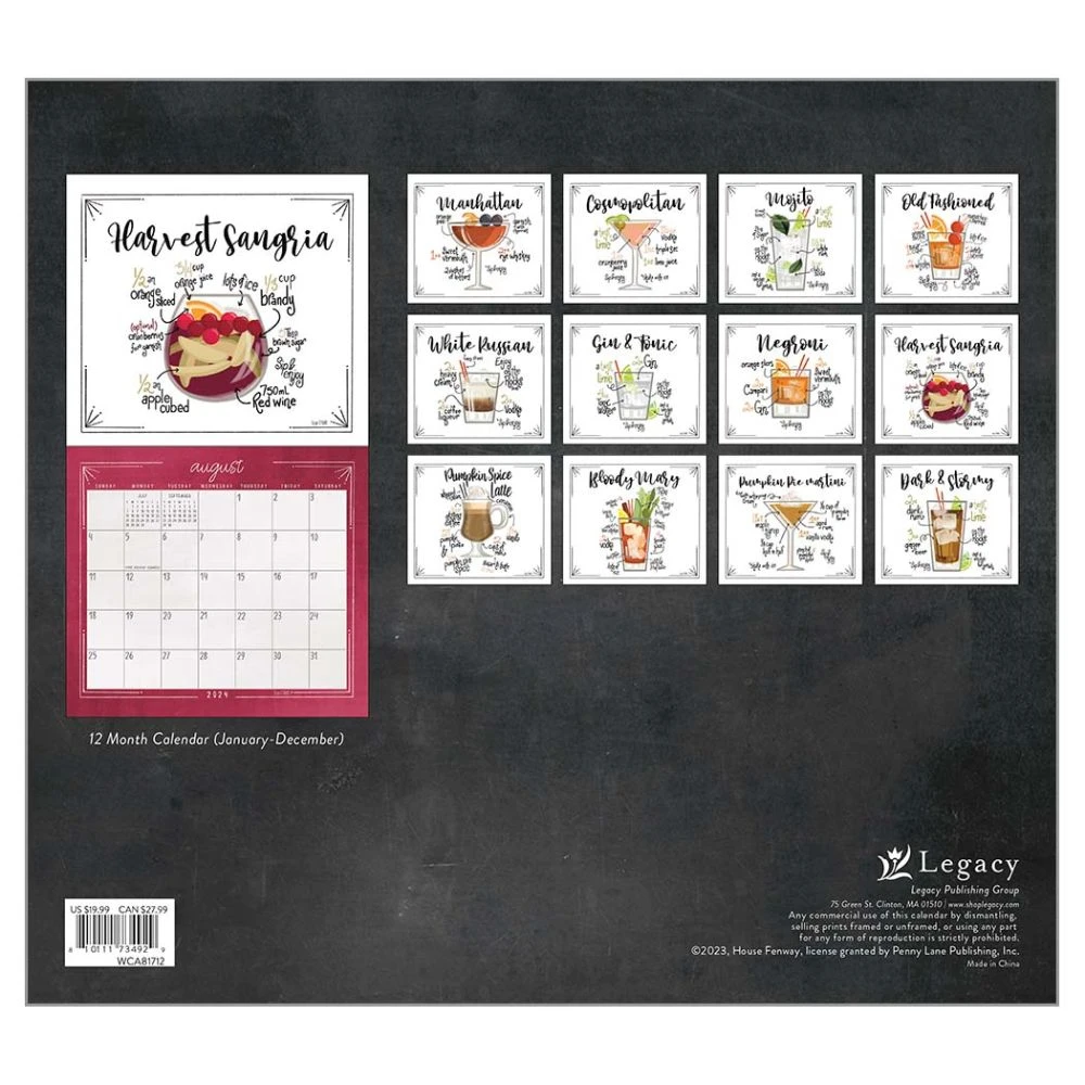 Mixology 2024 Wall Calendar 4 Mixology 2024 Wall Calendar - Image 2