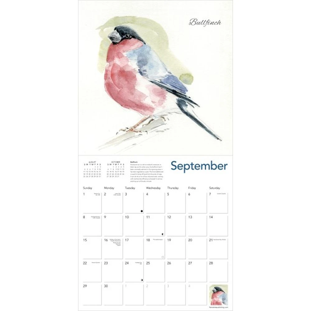 Pendleton Birds 2024 Wall Calendar 6 Pendleton Birds 2024 Wall Calendar - Image 4
